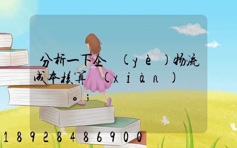 分析一下企業(yè)物流成本核算現(xiàn)狀。